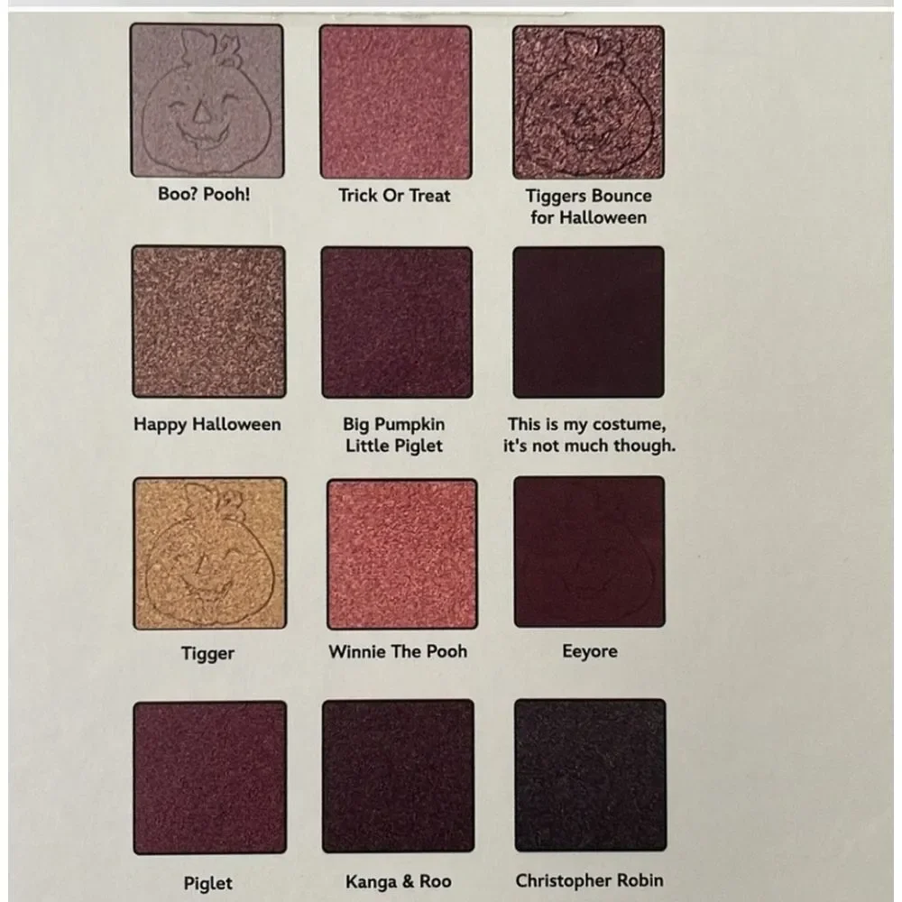 Taste Beauty Winnie The Pooh Happy Halloween Eyeshadow Palette
